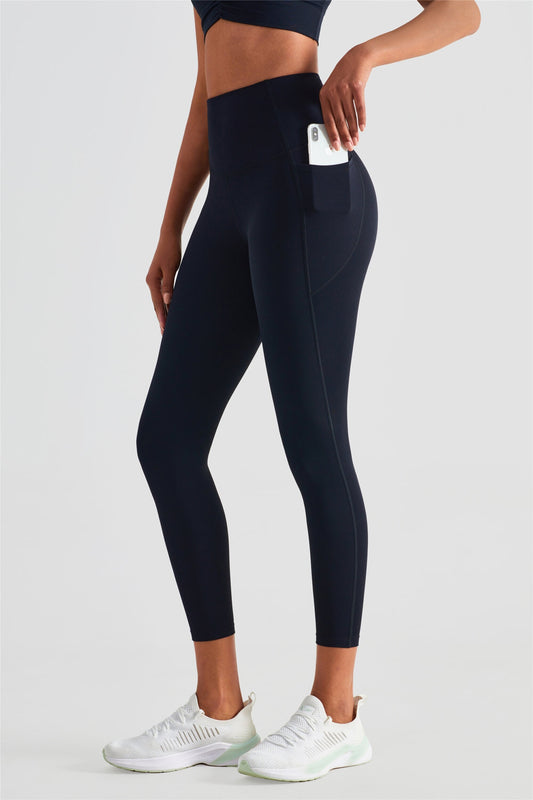 Premium Lycra/Nylon Leggings W/Pockets Women's High Waist Soft Yoga Pants | Work out Leggings - fourteenyoga