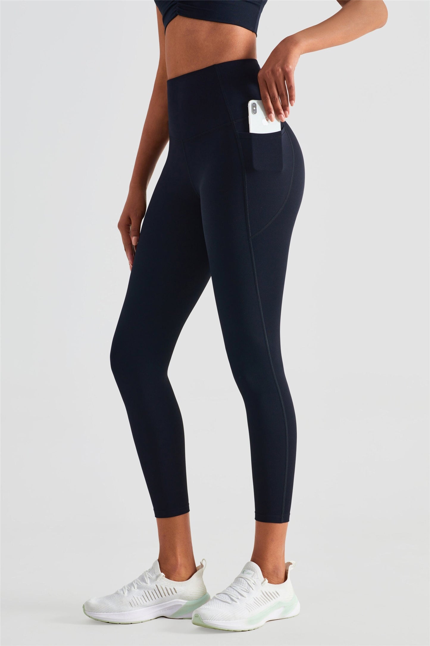 Premium Lycra/Nylon Leggings W/Pockets Women's High Waist Soft Yoga Pants |  Work out Leggings
