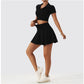 High-Rise Skirt | Women's Tennis Skirt with Side Pockets - fourteenyoga